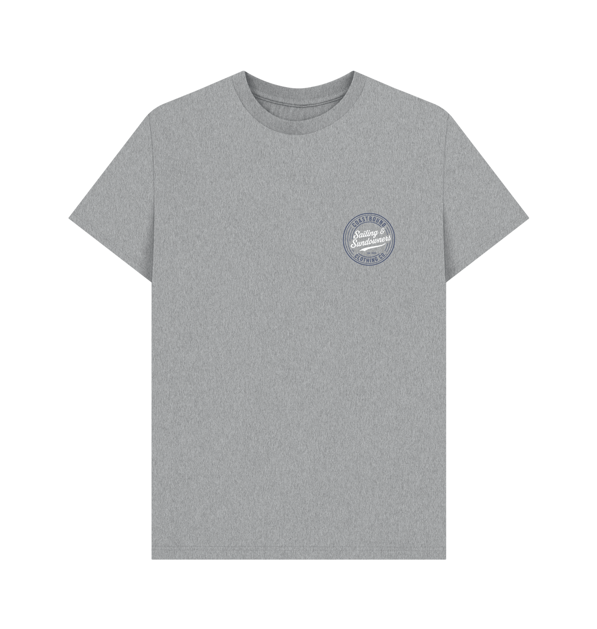 Athletic Grey Printed T-shirt Front