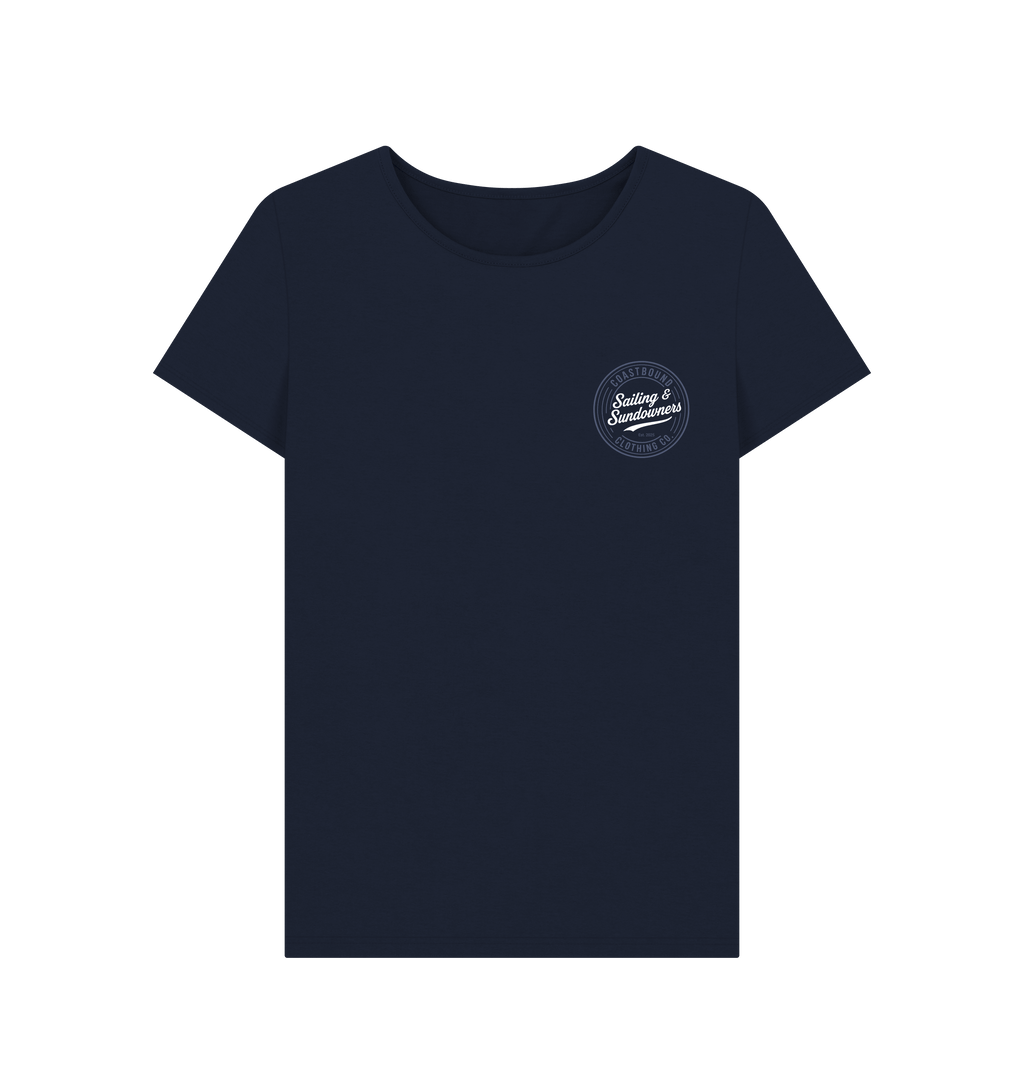Navy Blue Printed T-shirt Front