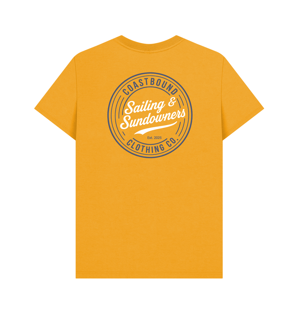 Mustard Printed T-shirt Back