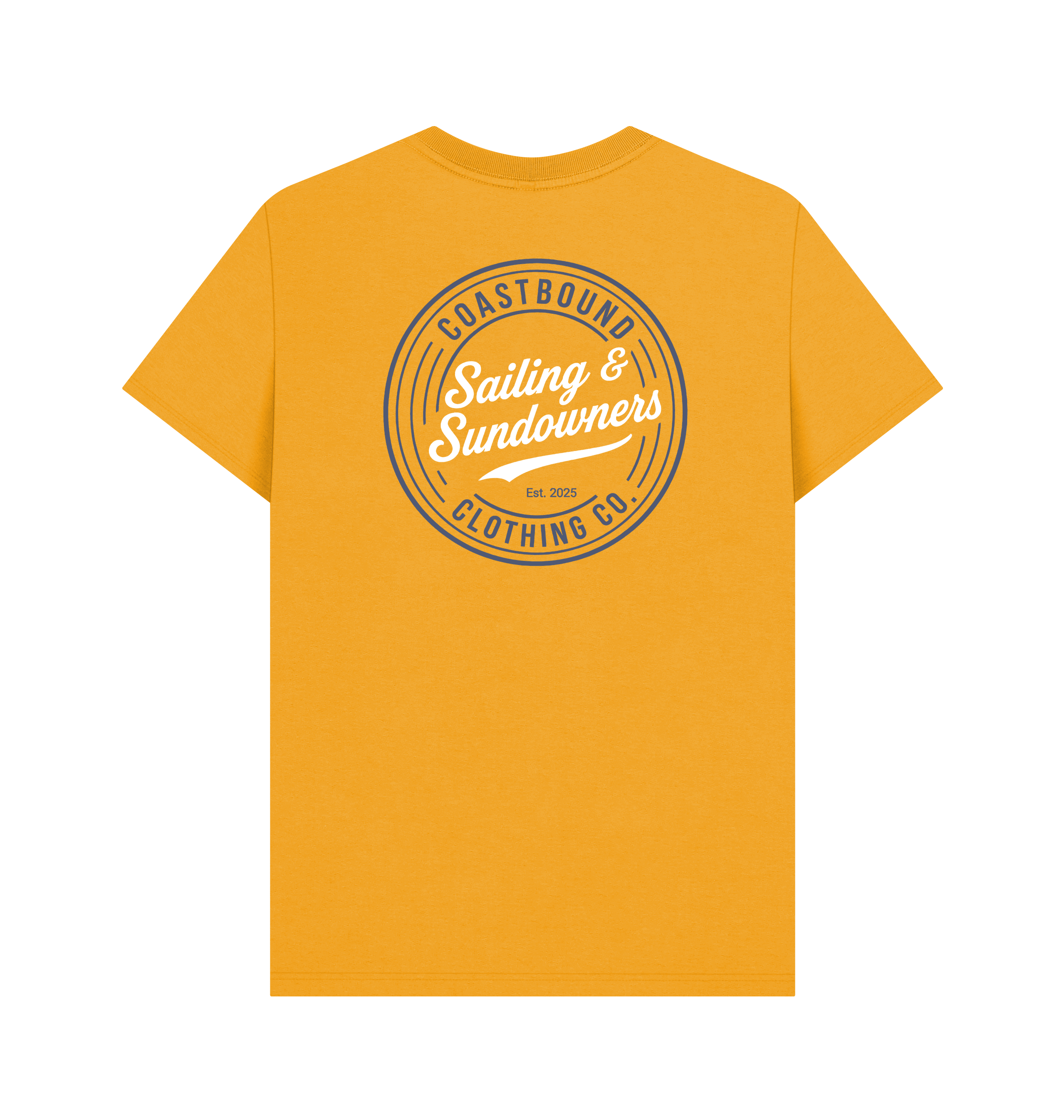 Mustard Printed T-shirt Back
