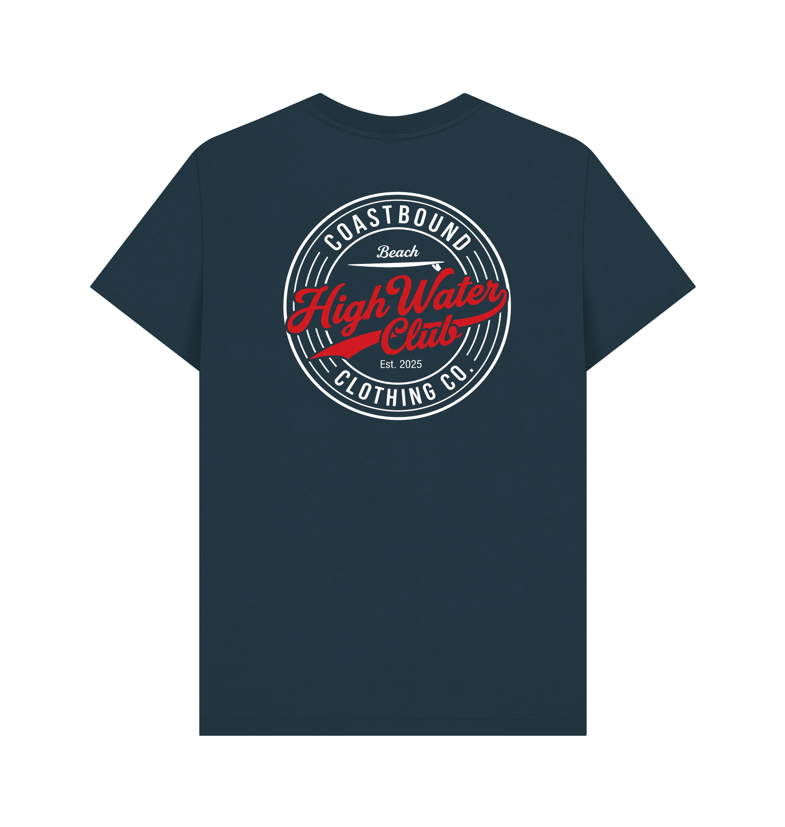 Denim Blue Printed T-shirt Back