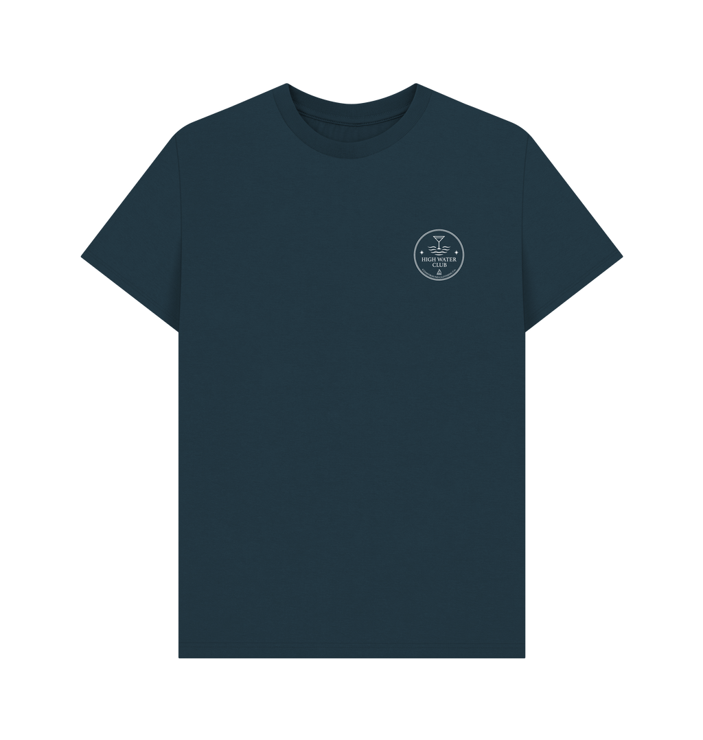 Denim Blue Printed T-shirt Front