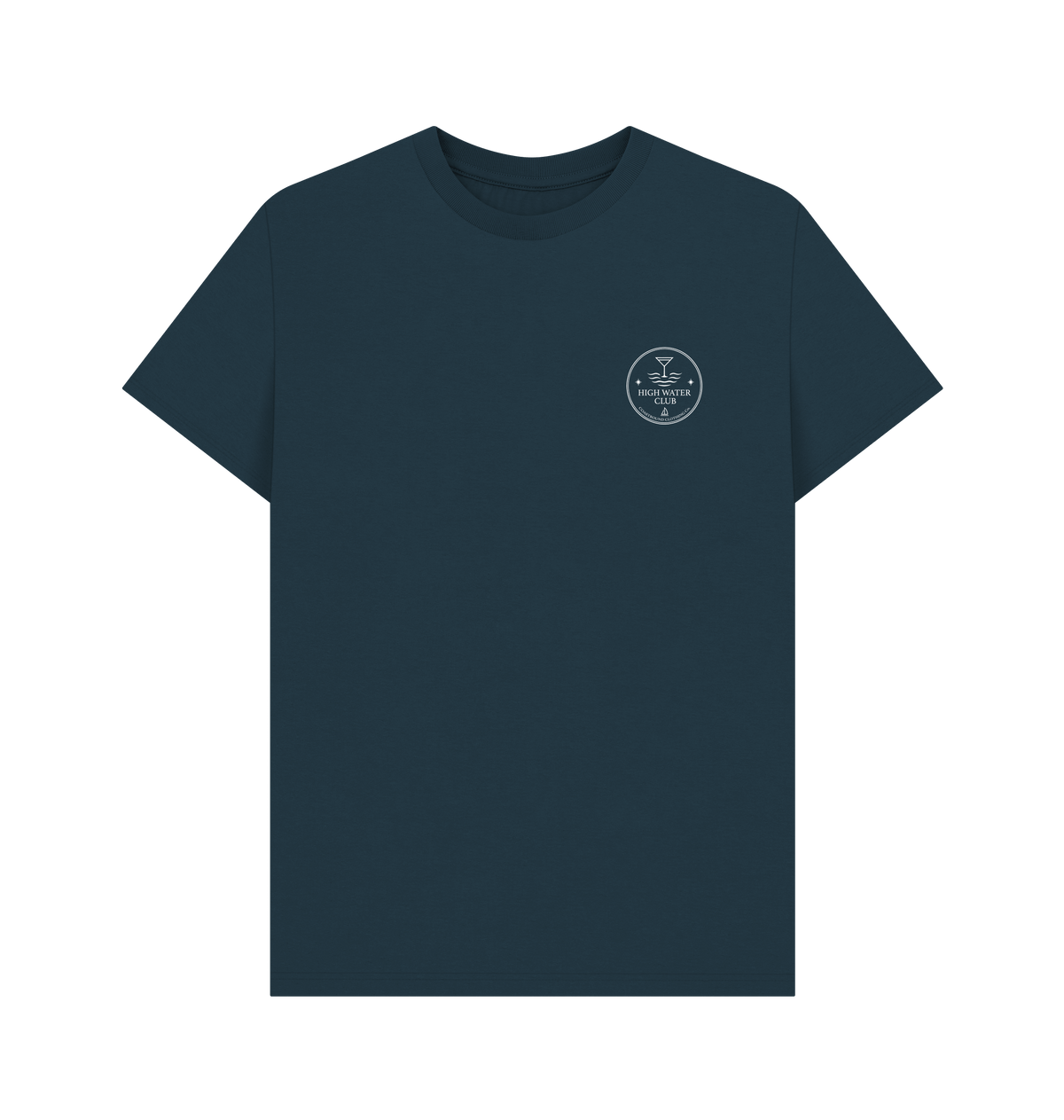 Denim Blue Printed T-shirt Front