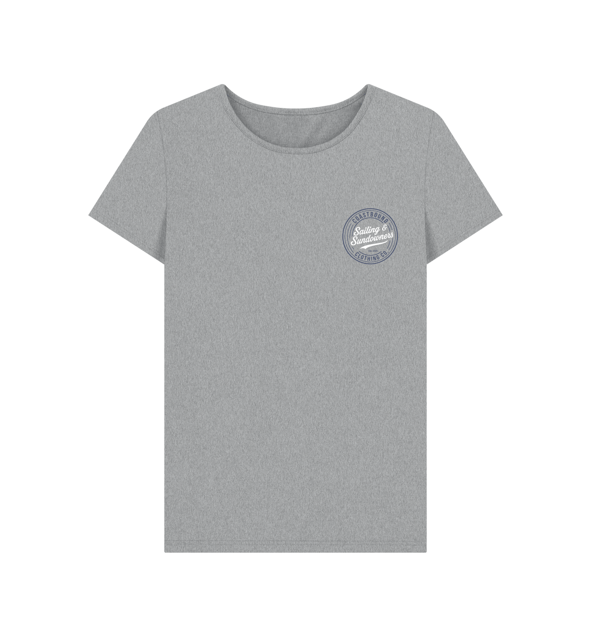 Athletic Grey Printed T-shirt Front