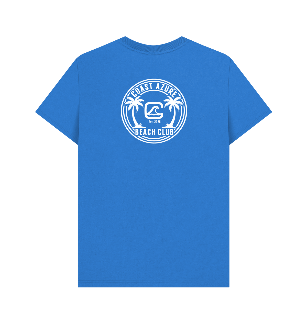 Bright Blue Printed T-shirt Back