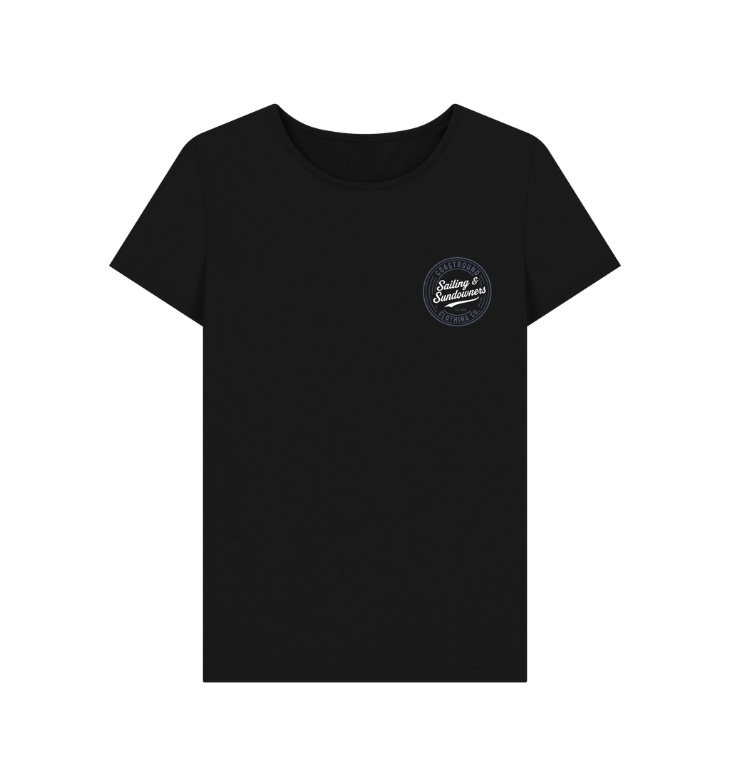 Black Printed T-shirt Front