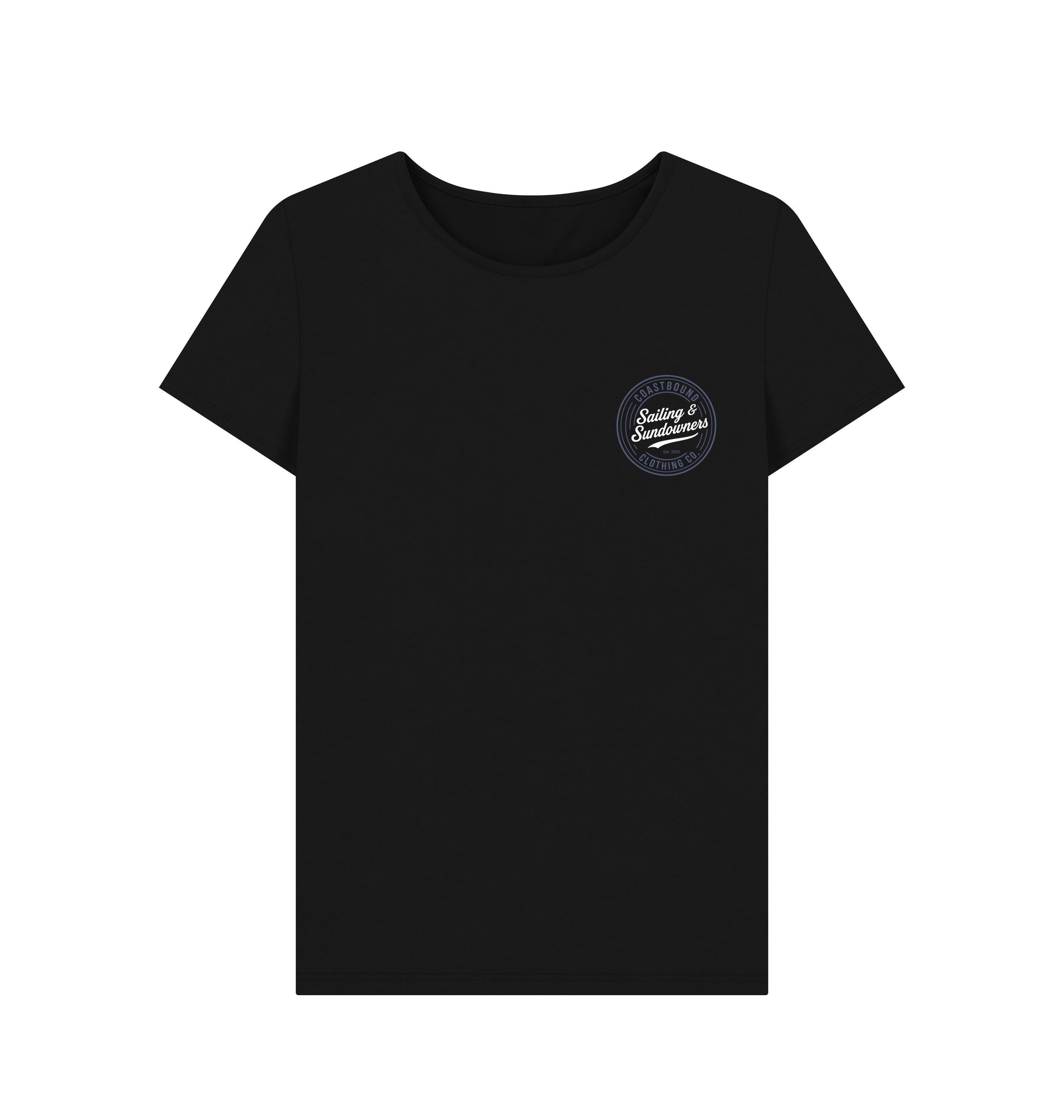 Black Printed T-shirt Front