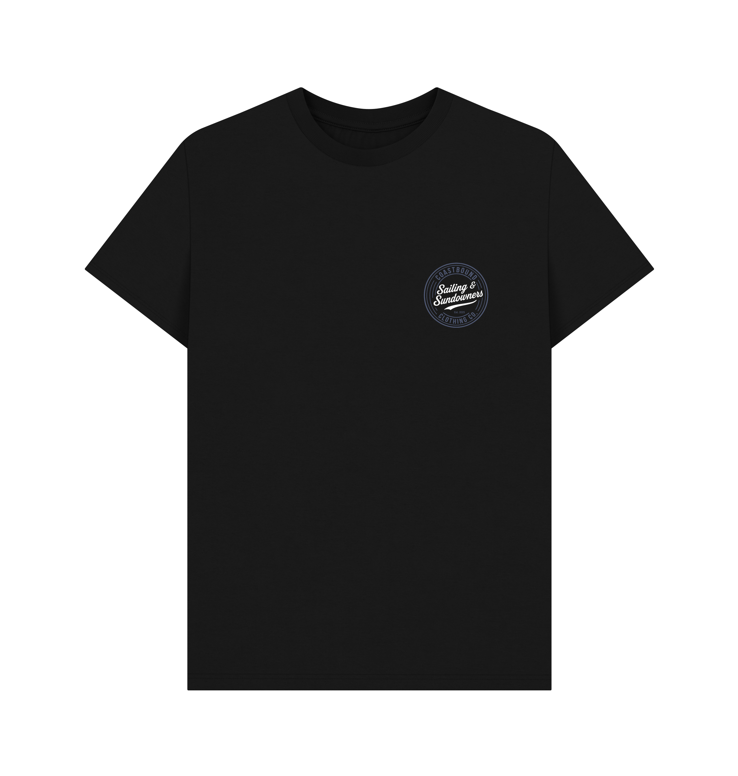 Black Printed T-shirt Front