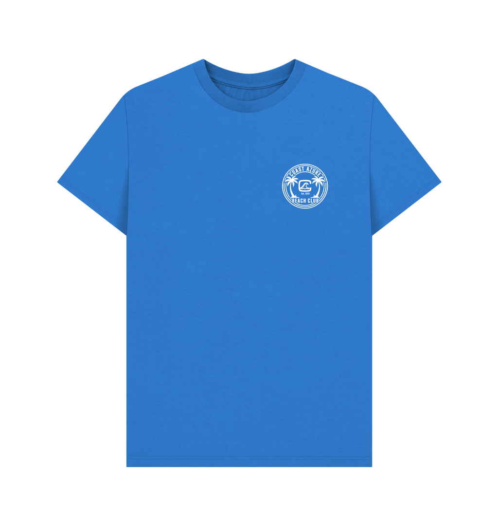 Bright Blue Printed T-shirt Front