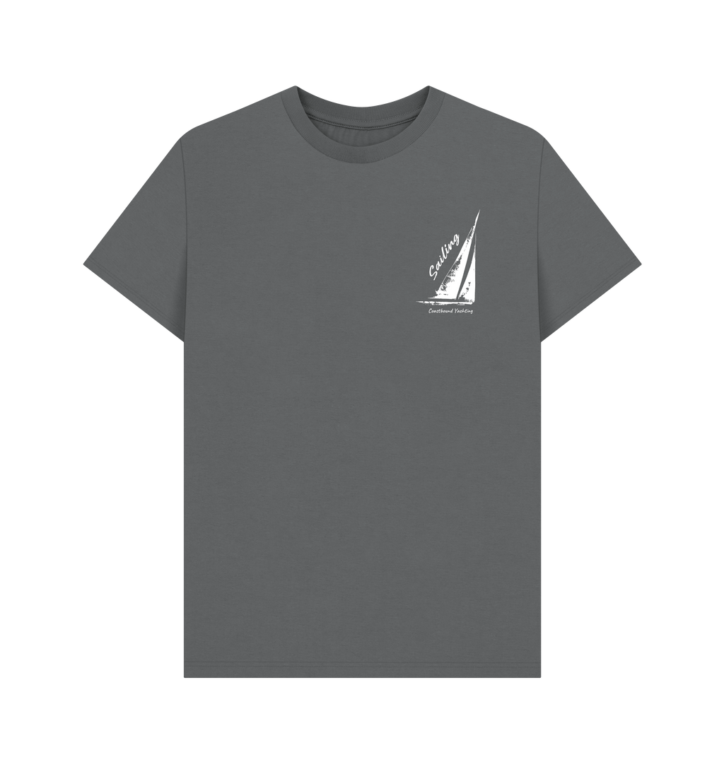 Slate Grey Printed T-shirt Front