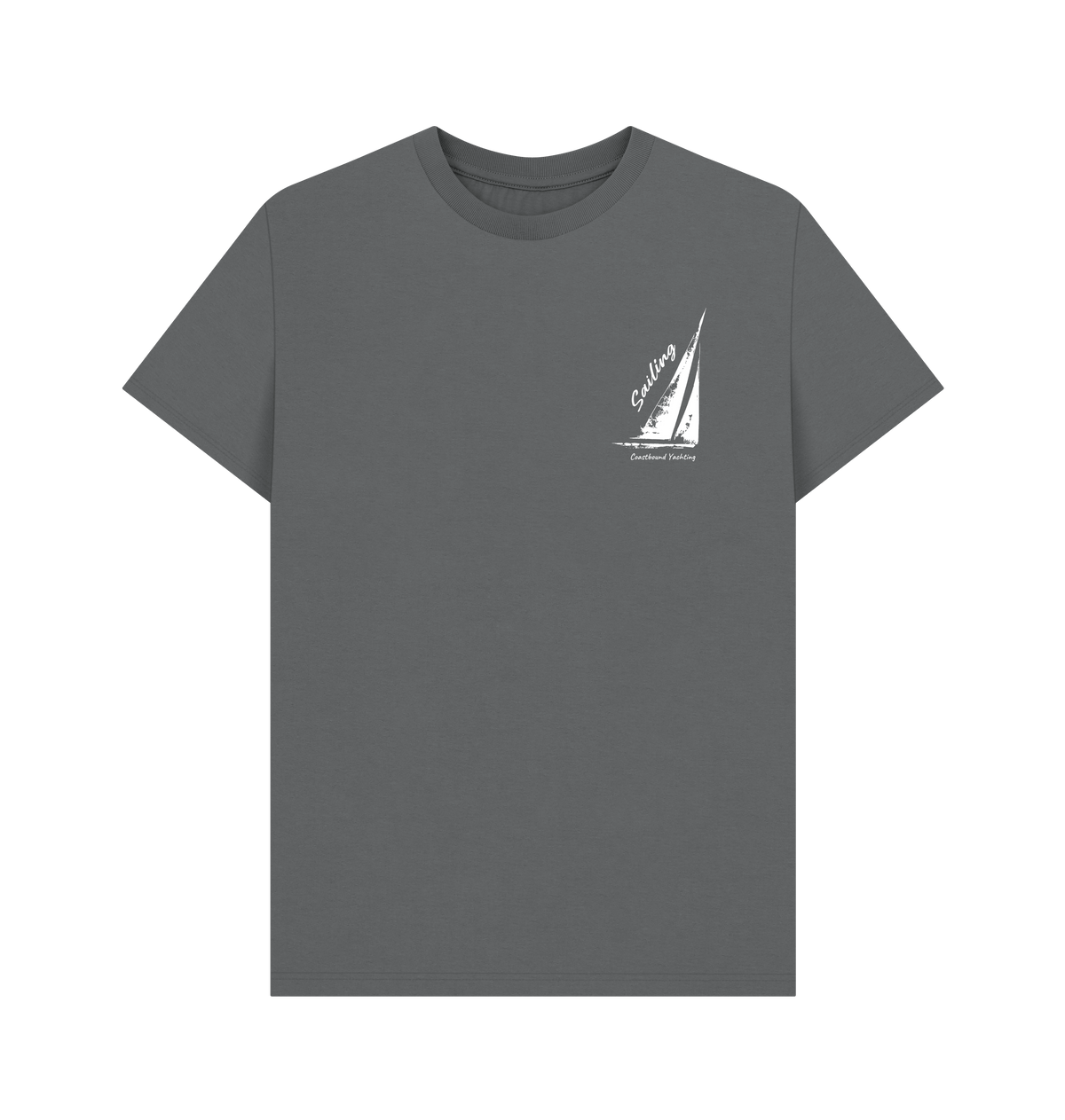 Slate Grey Printed T-shirt Front