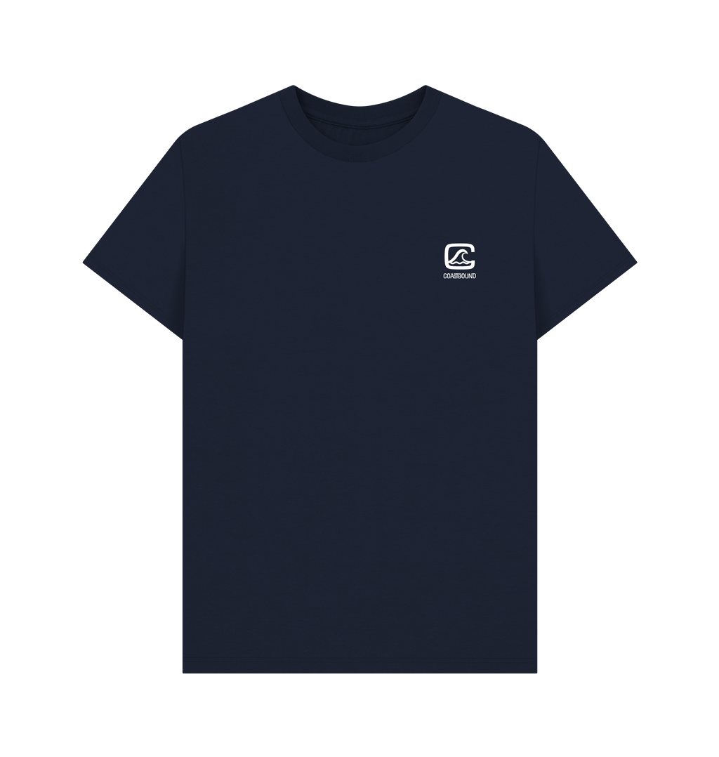 Navy Blue Printed T-shirt Front