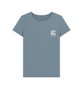 Stone Blue Printed T-shirt Front