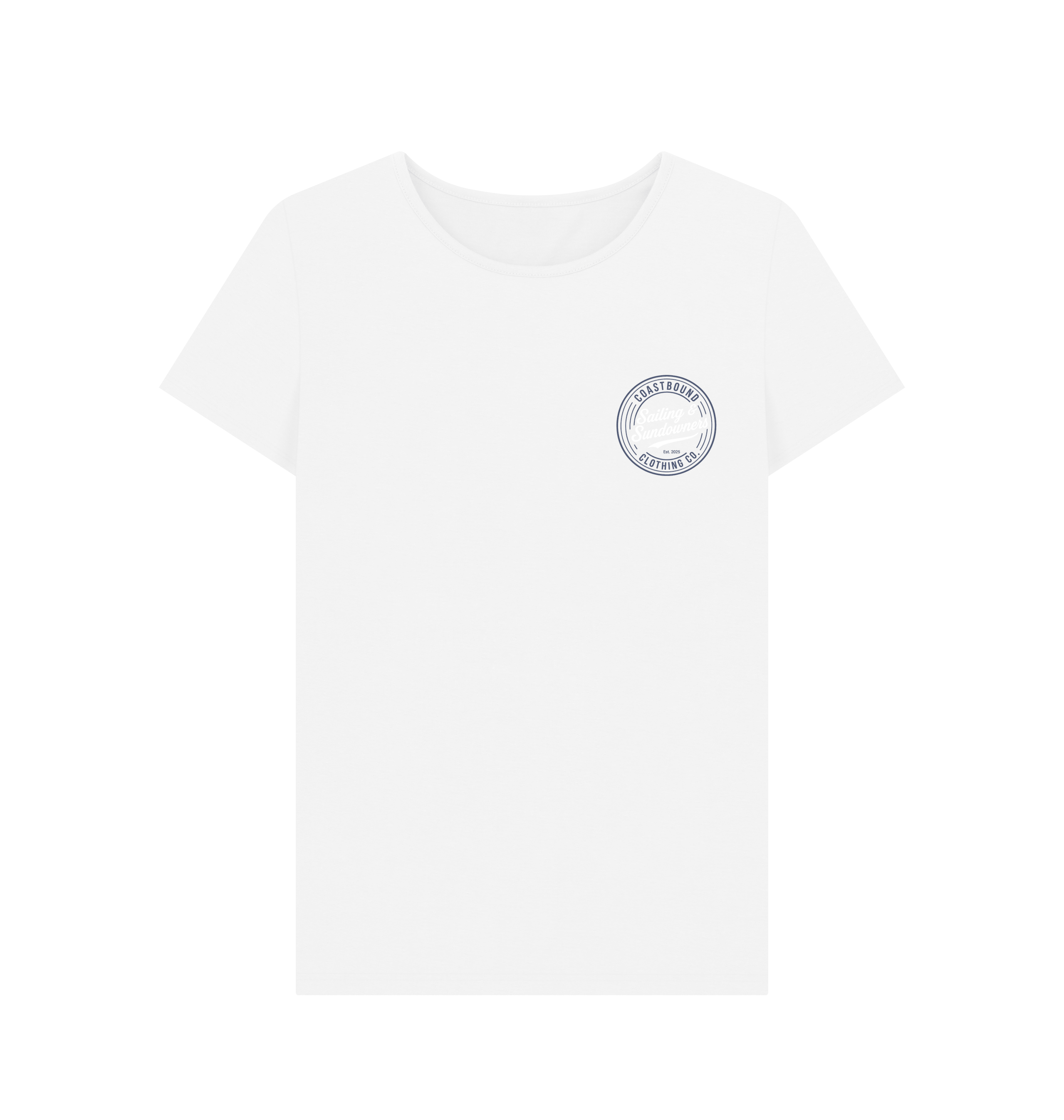 White Printed T-shirt Front