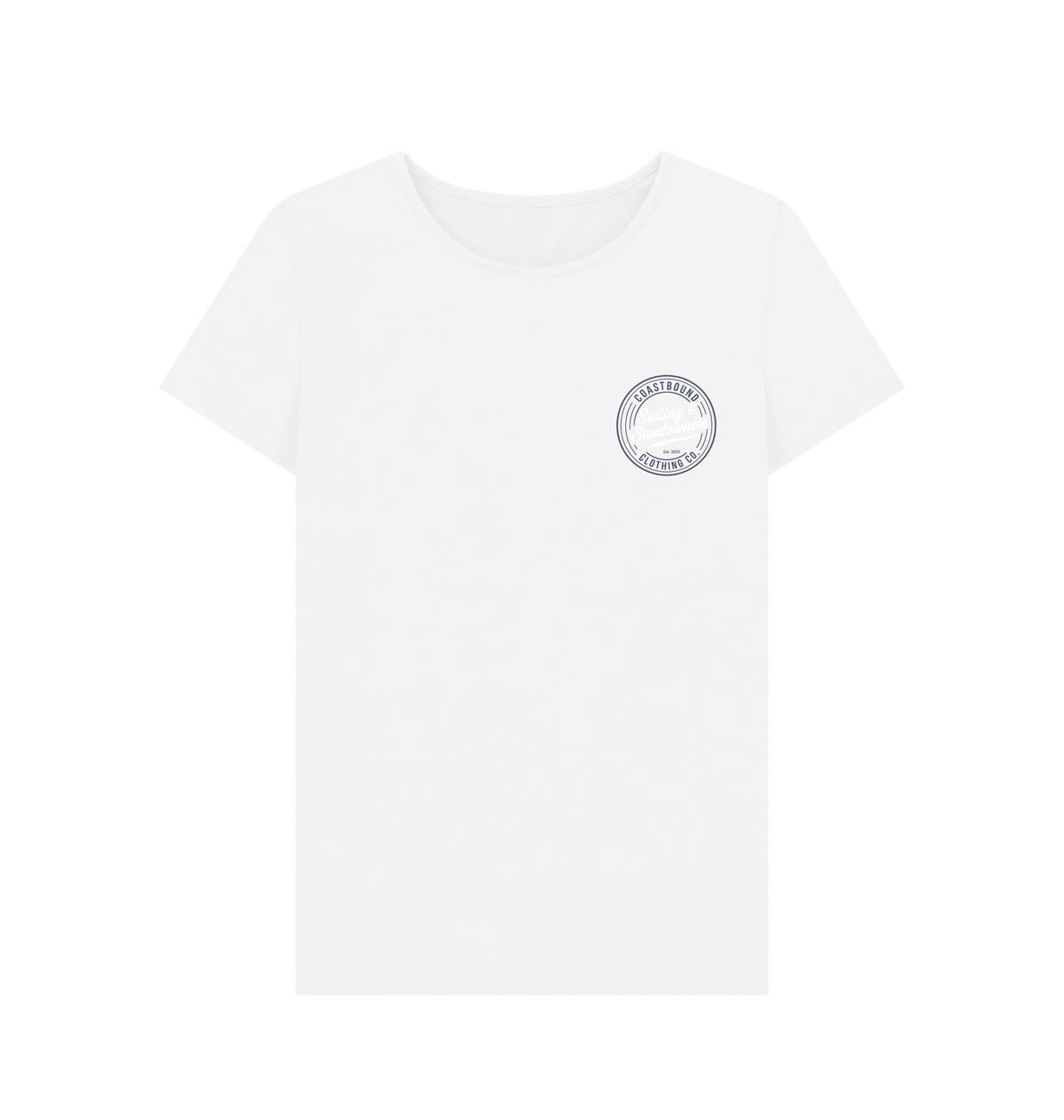 White Printed T-shirt Front