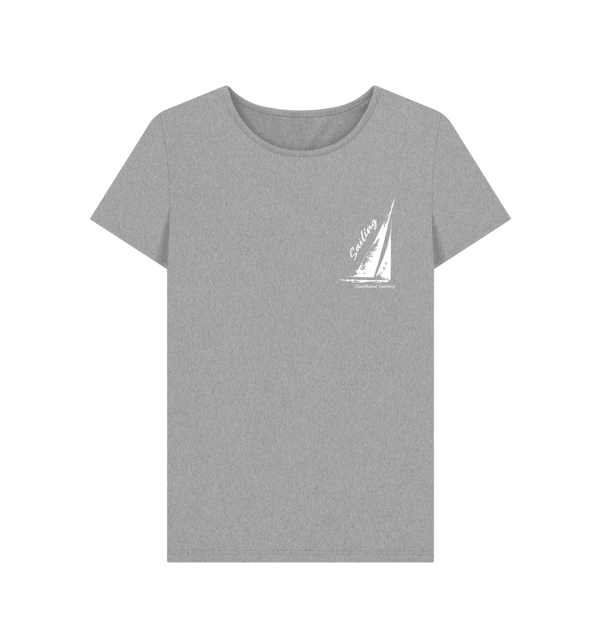 Athletic Grey Printed T-shirt Front