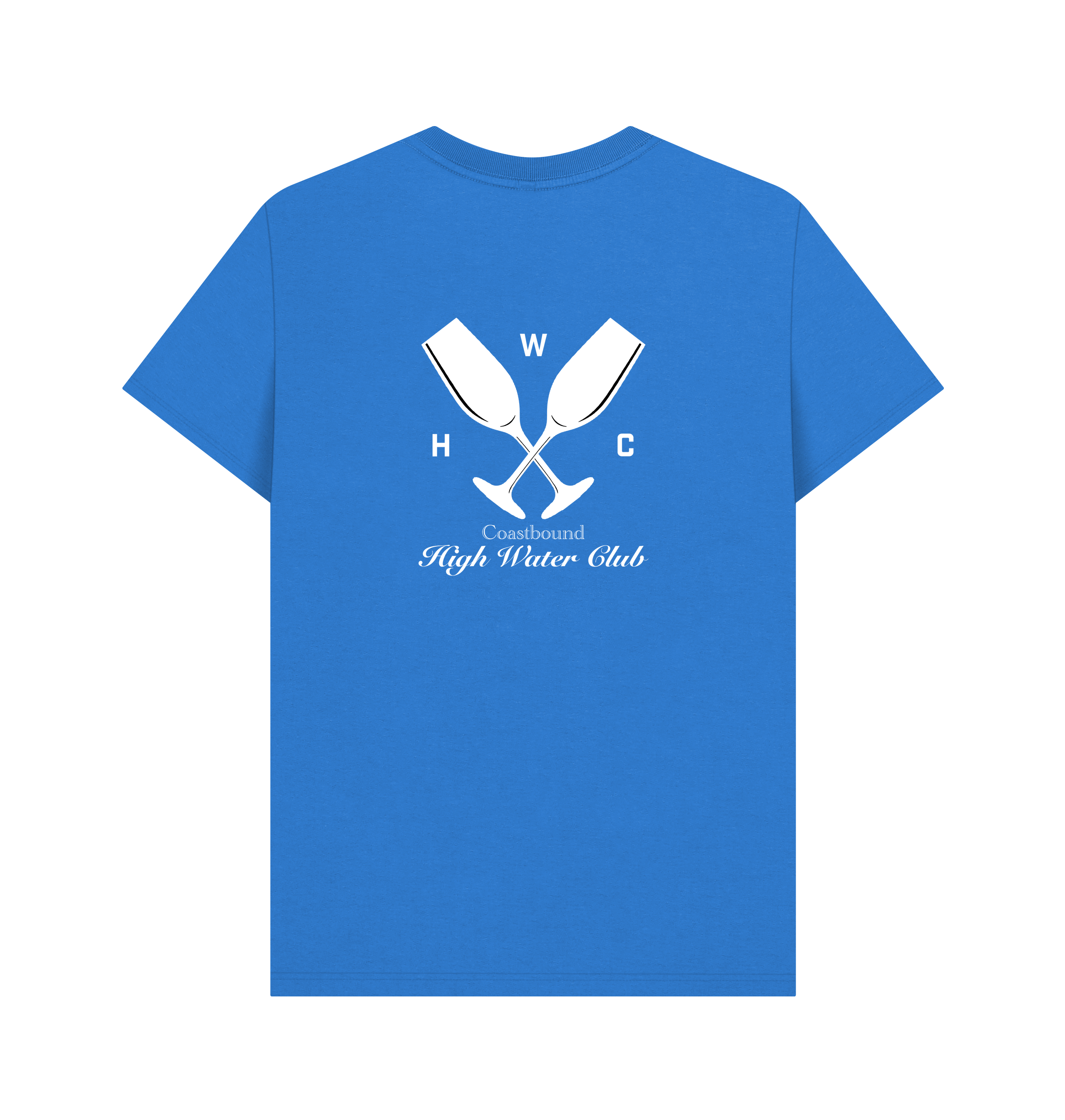 Bright Blue Printed T-shirt Back