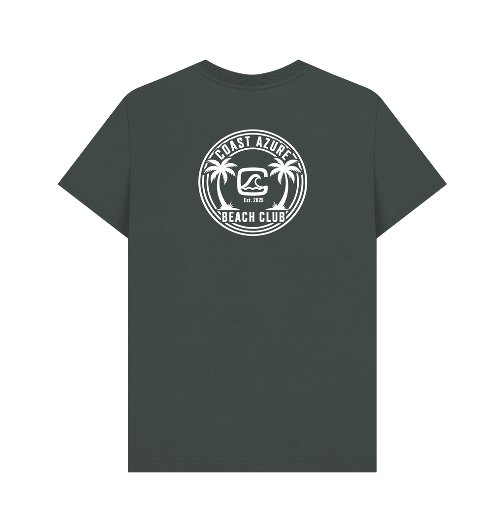 Dark Grey Printed T-shirt Back