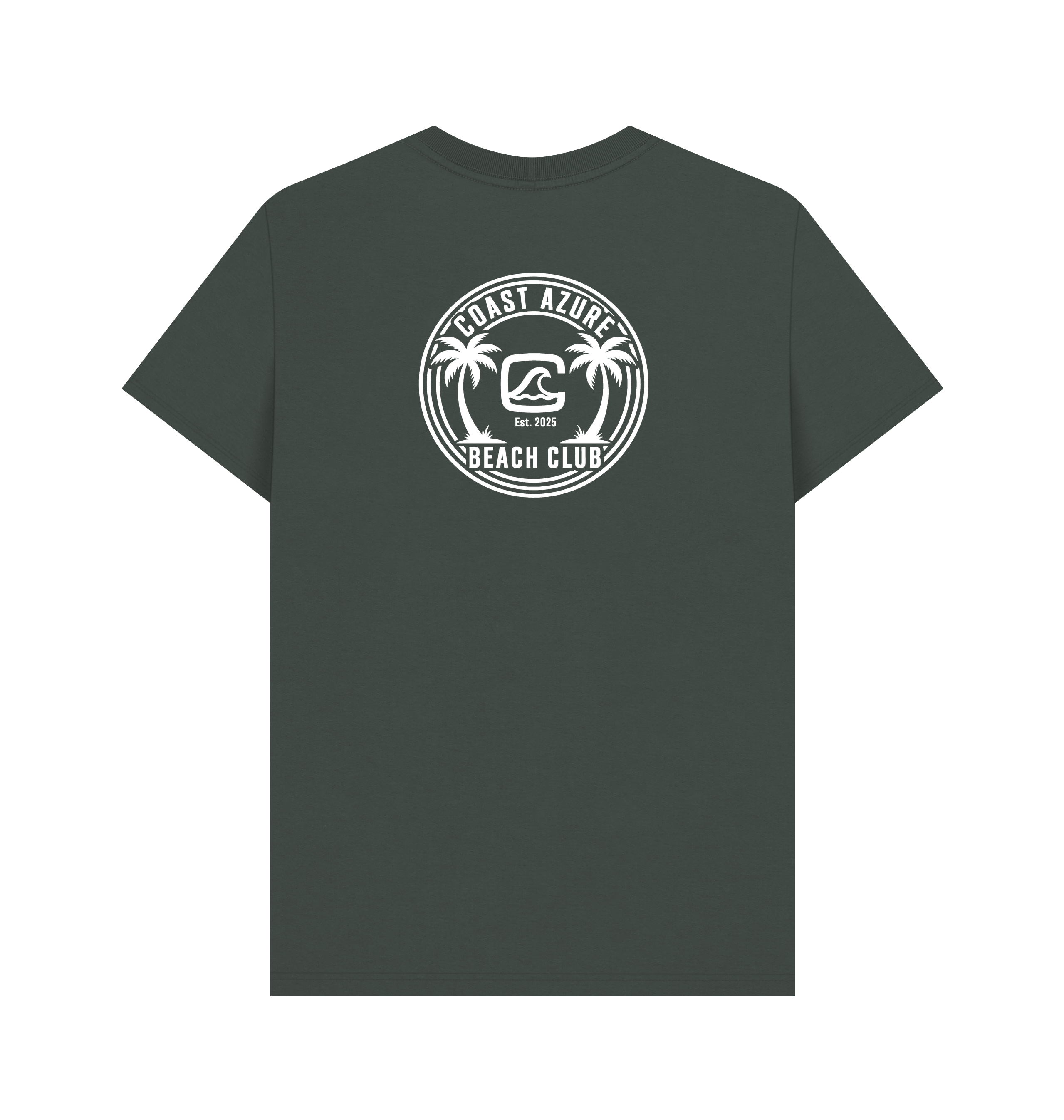 Dark Grey Printed T-shirt Back