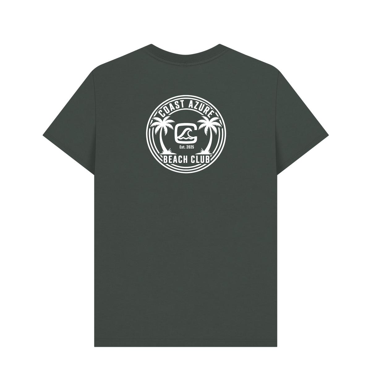 Dark Grey Printed T-shirt Back