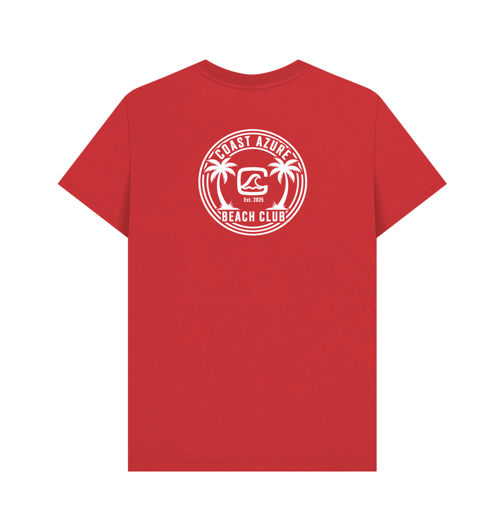 Red Printed T-shirt Back