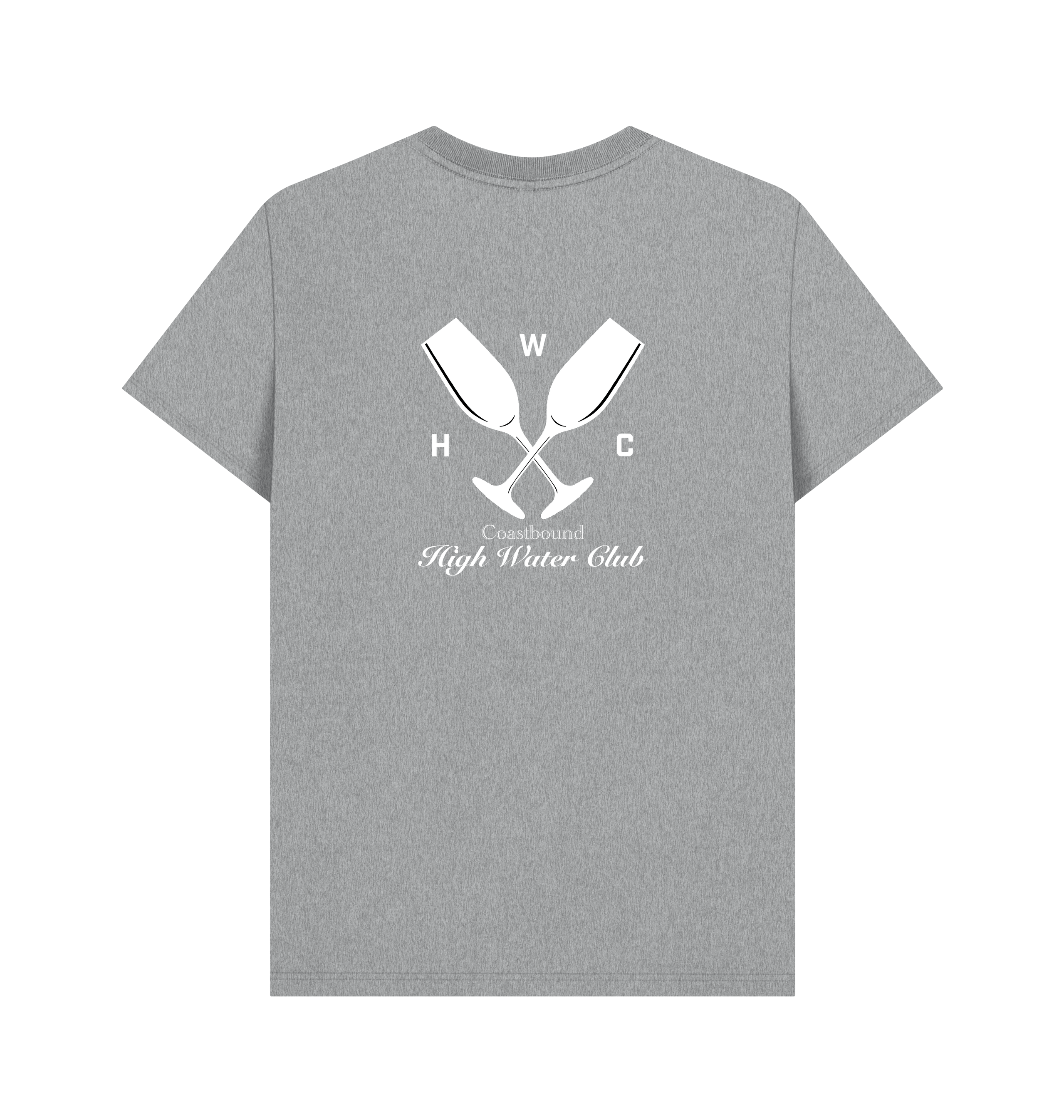 Athletic Grey Printed T-shirt Back