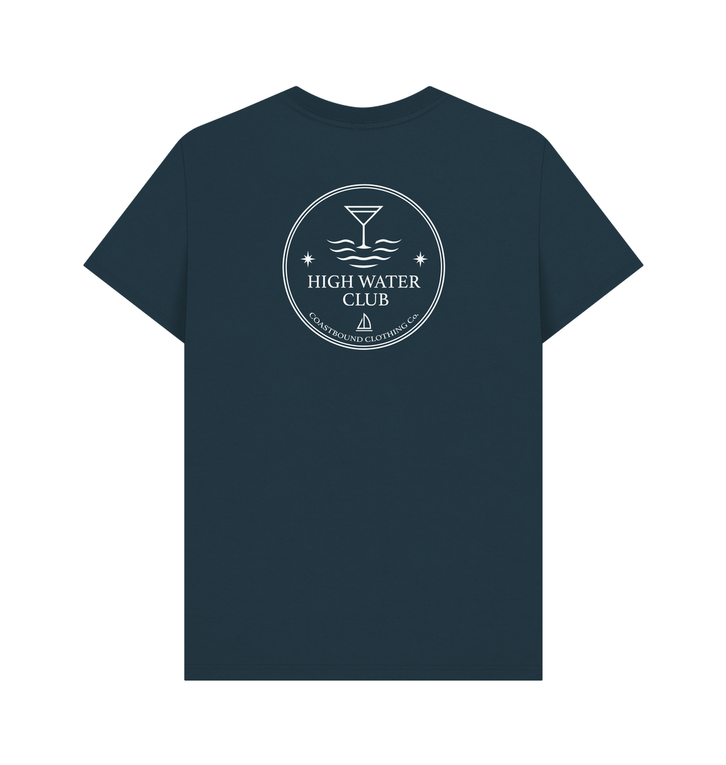 Denim Blue Printed T-shirt Back