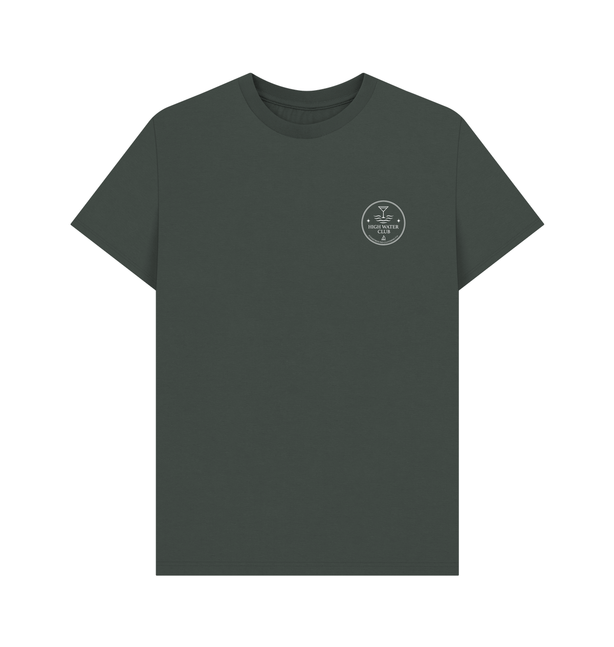 Dark Grey Printed T-shirt Front