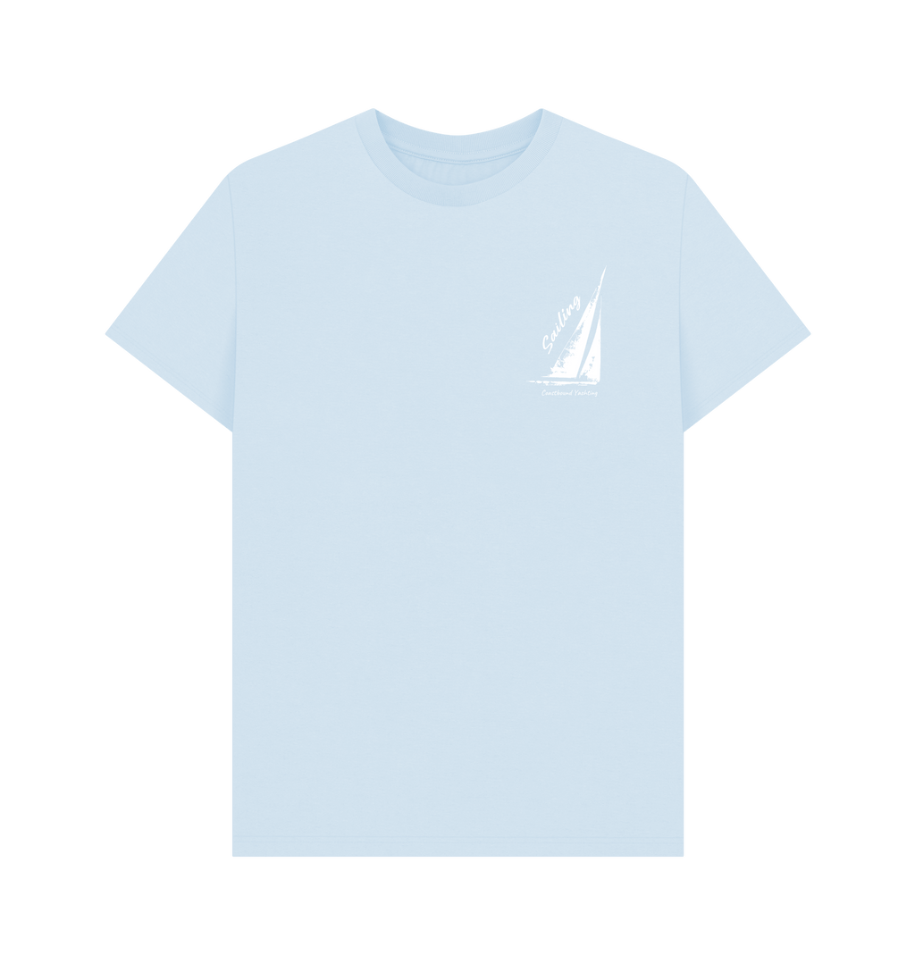 Sky Blue Printed T-shirt Front