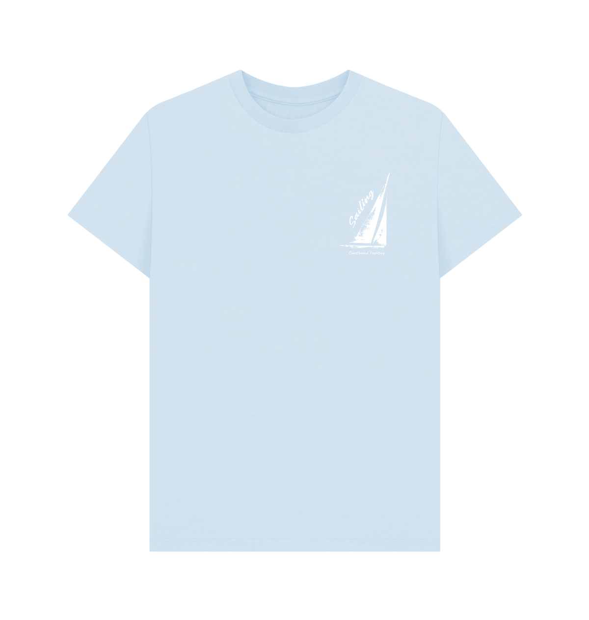 Sky Blue Printed T-shirt Front