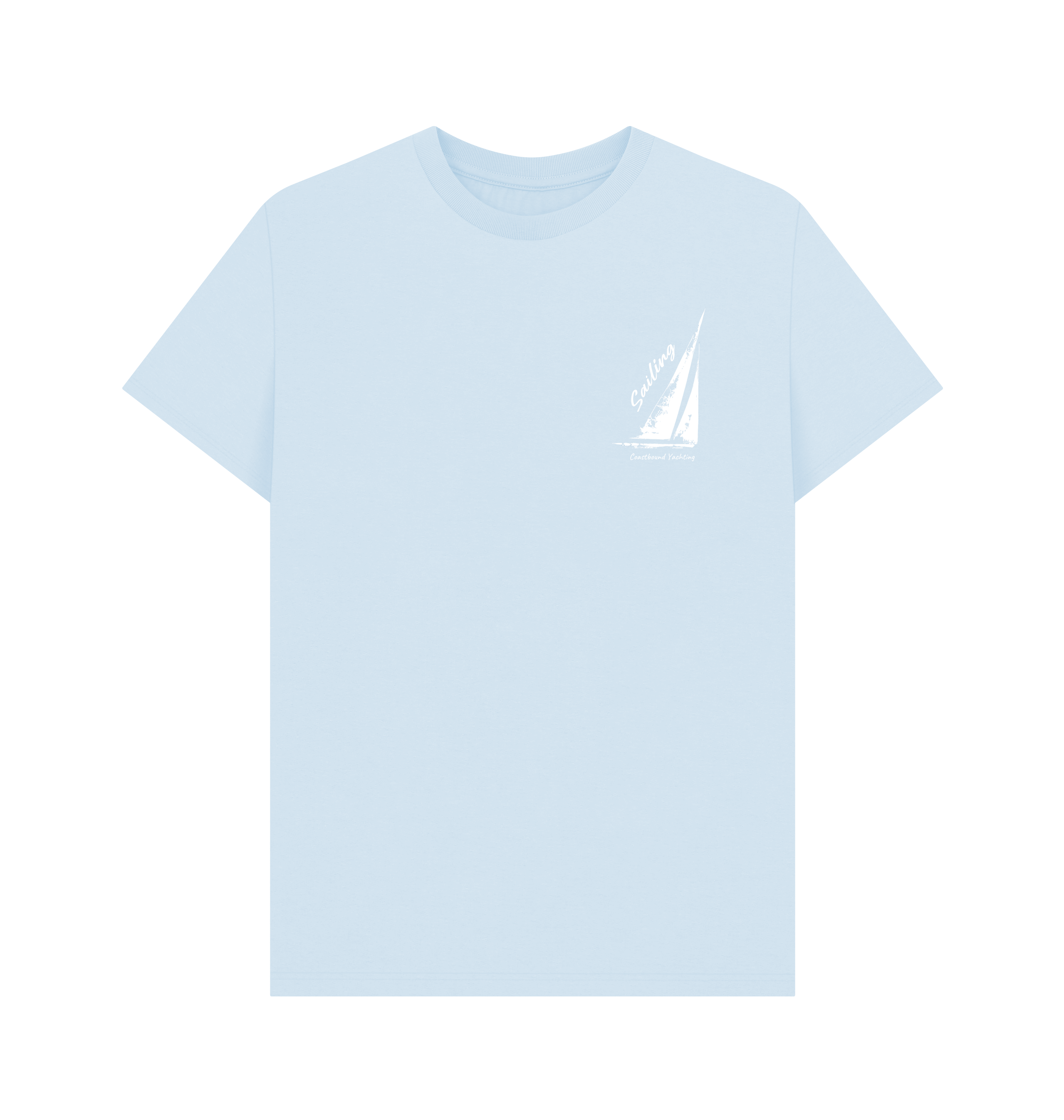 Sky Blue Printed T-shirt Front