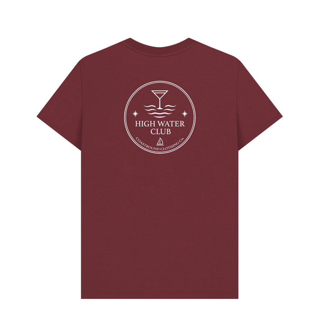 Red Wine Printed T-shirt Back