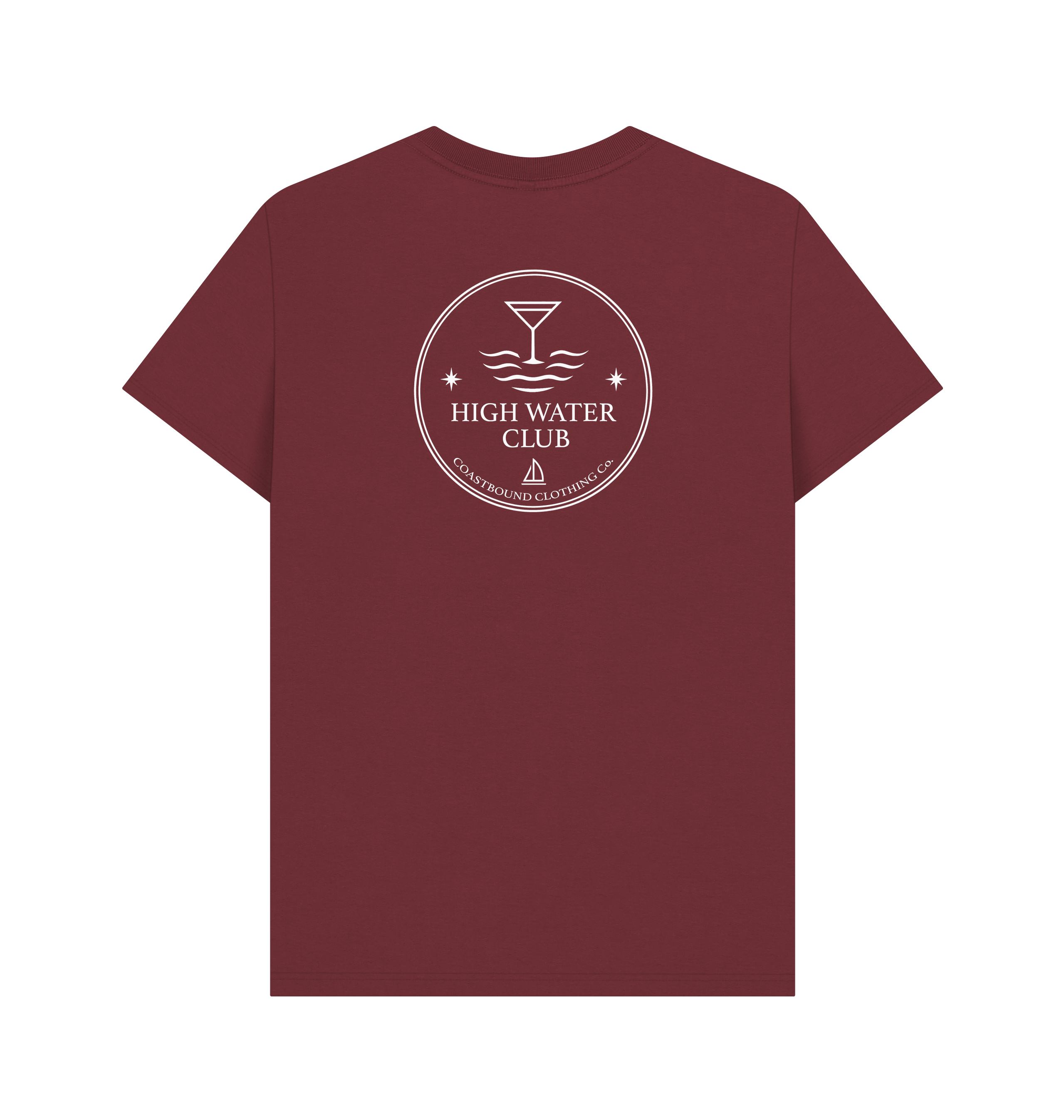 Red Wine Printed T-shirt Back