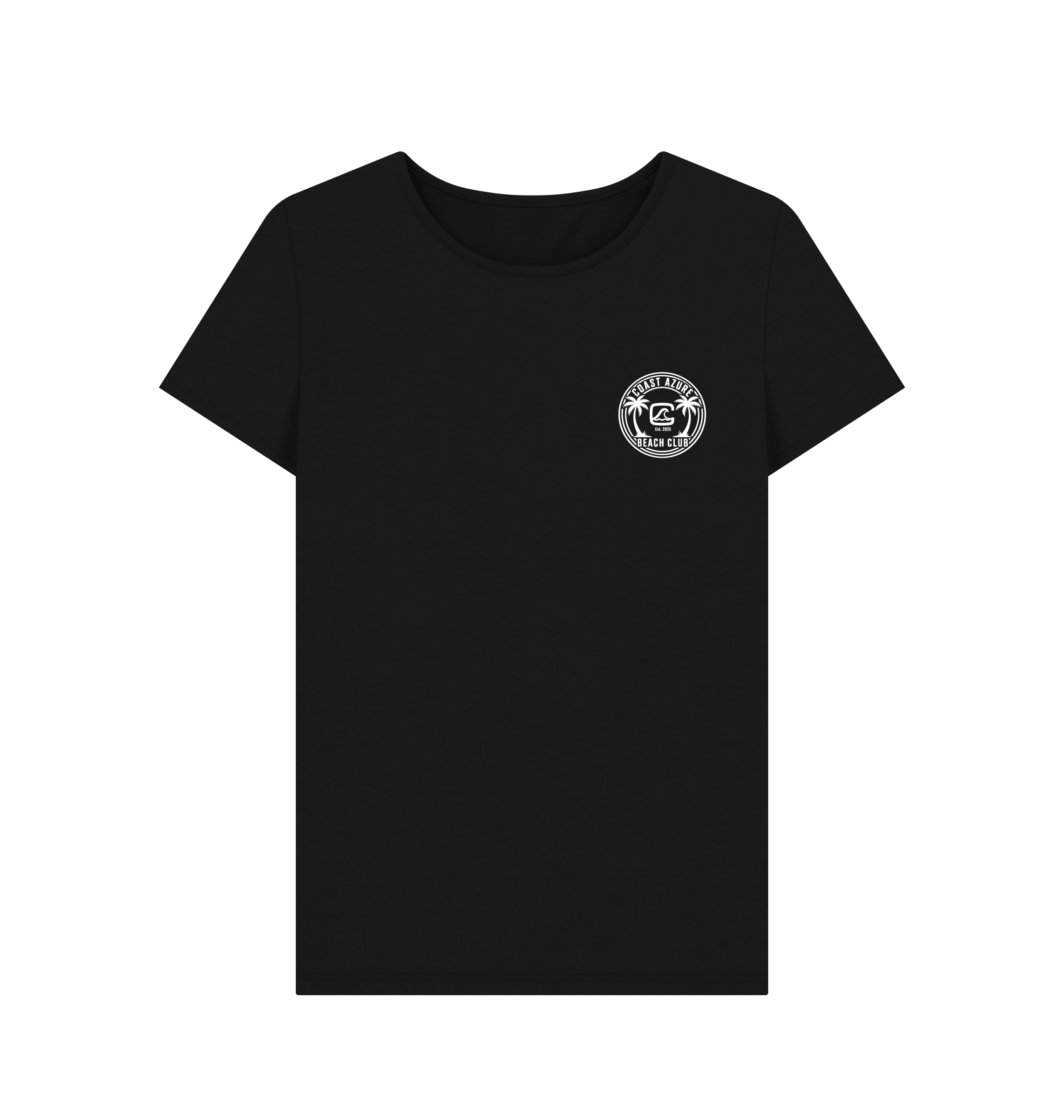 Black Printed T-shirt Front