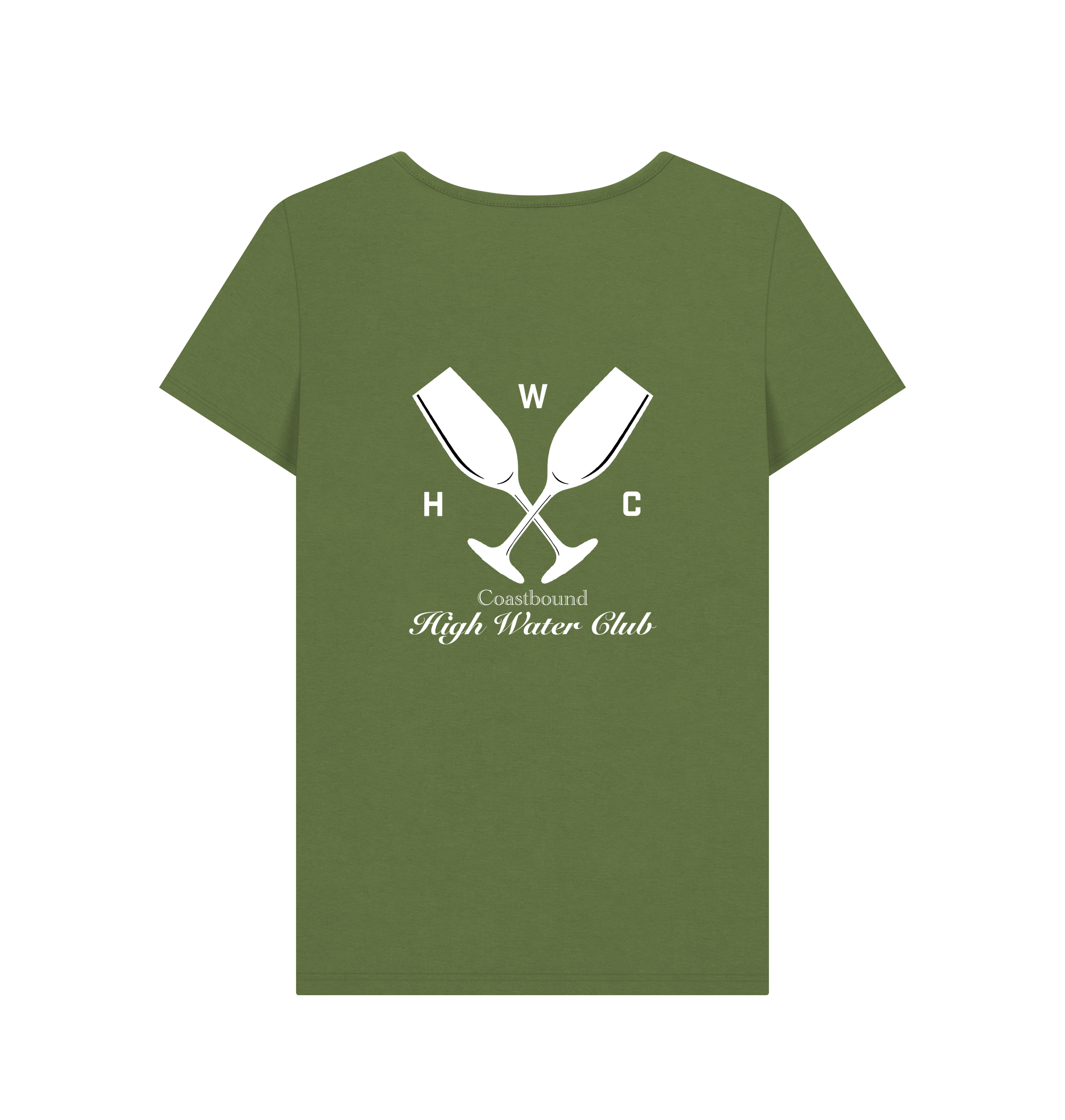 Khaki Printed T-shirt Back
