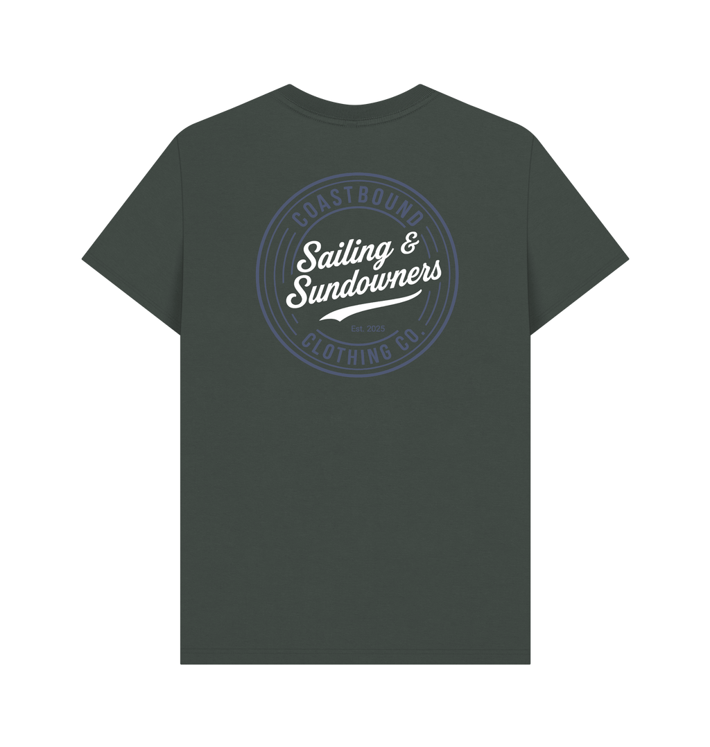 Dark Grey Printed T-shirt Back