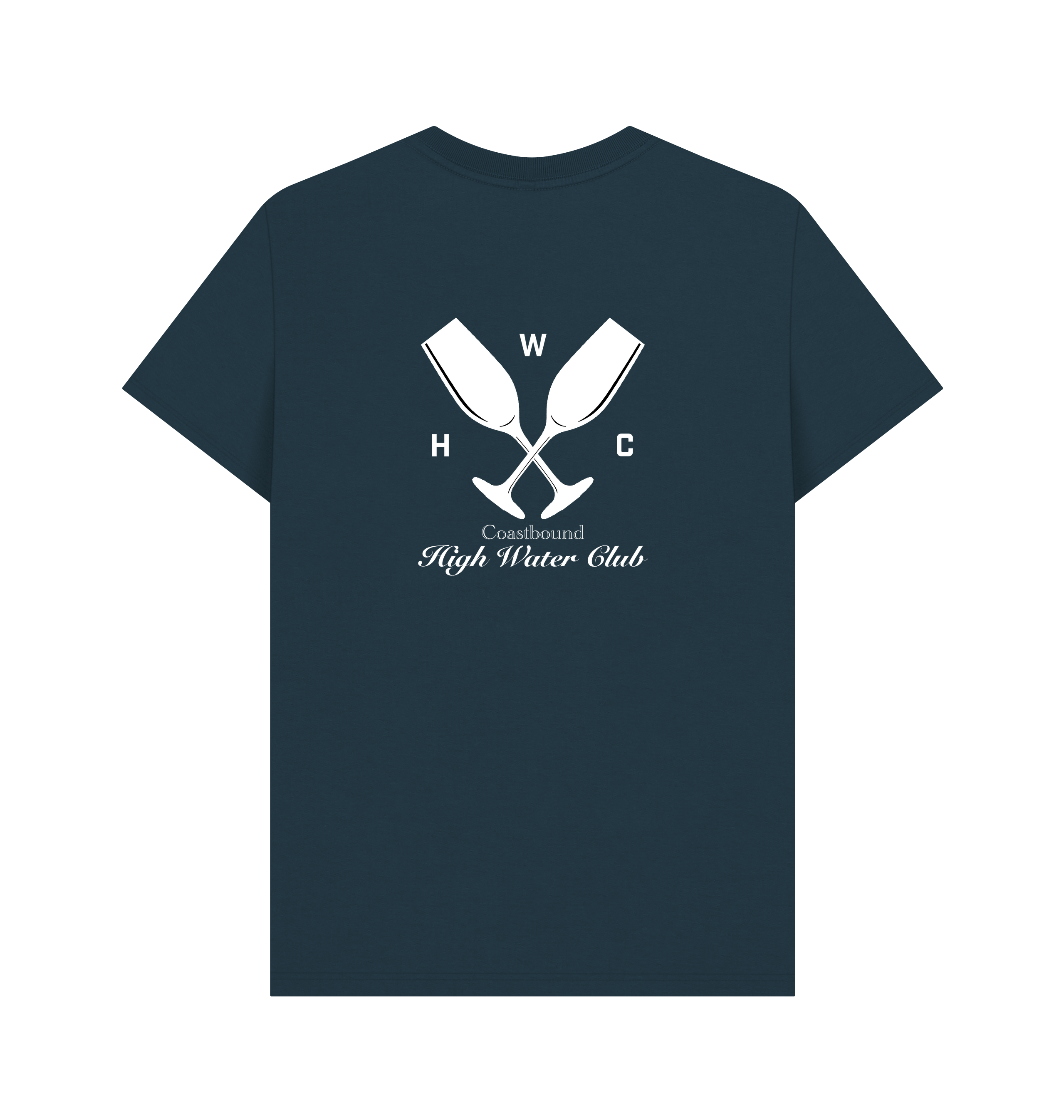 Denim Blue Printed T-shirt Back