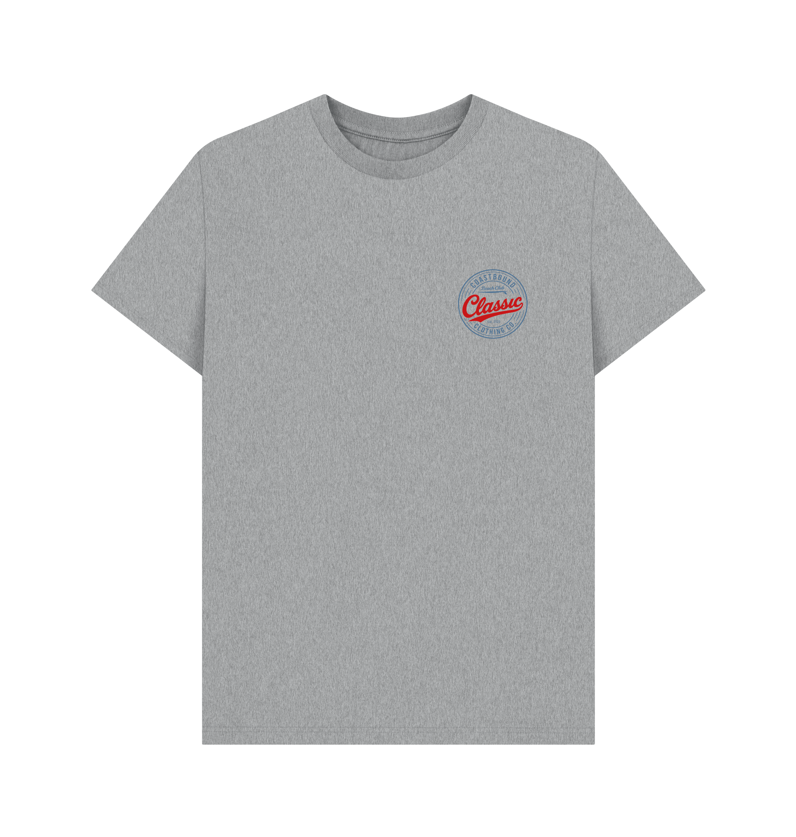 Athletic Grey Printed T-shirt Front
