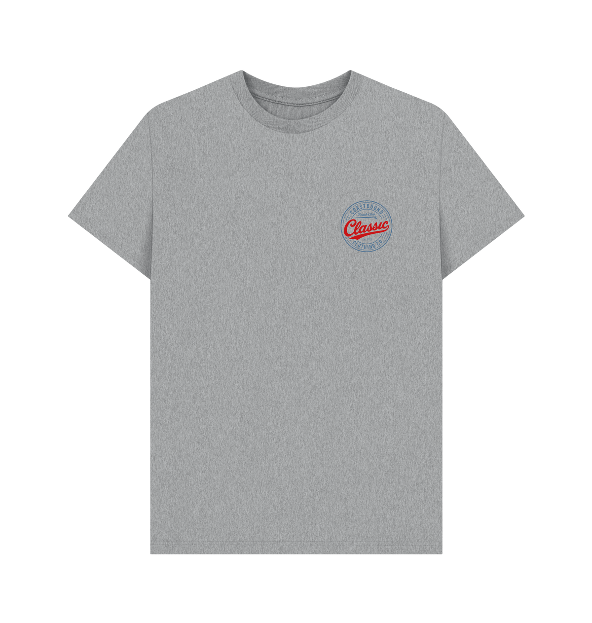 Athletic Grey Printed T-shirt Front