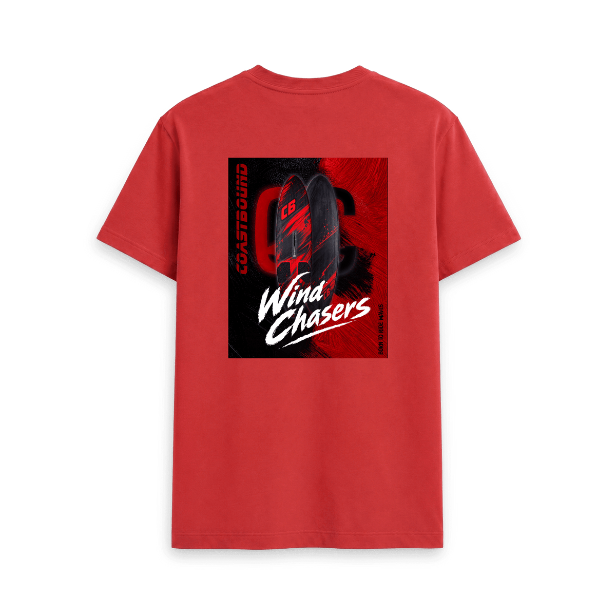 Red Printed T-shirt Back