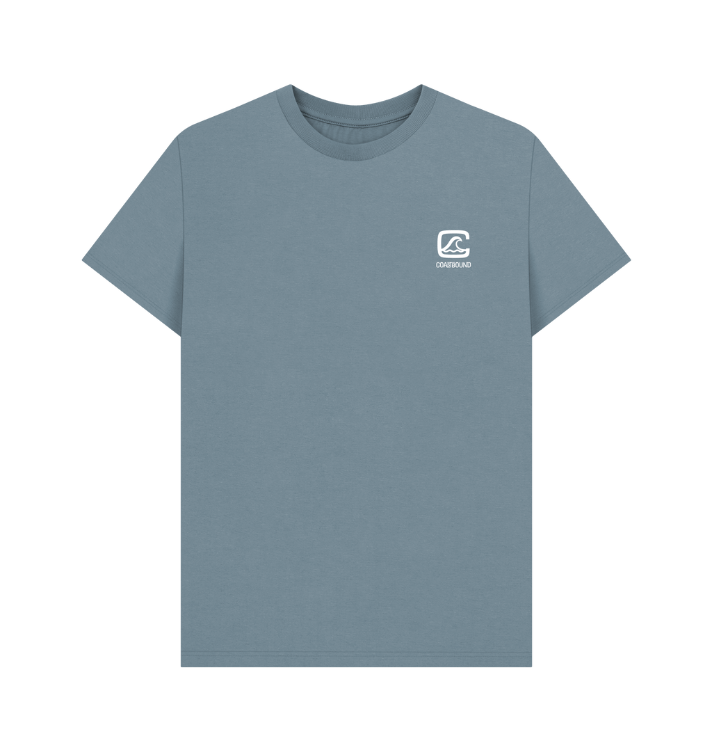 Stone Blue Printed T-shirt Front