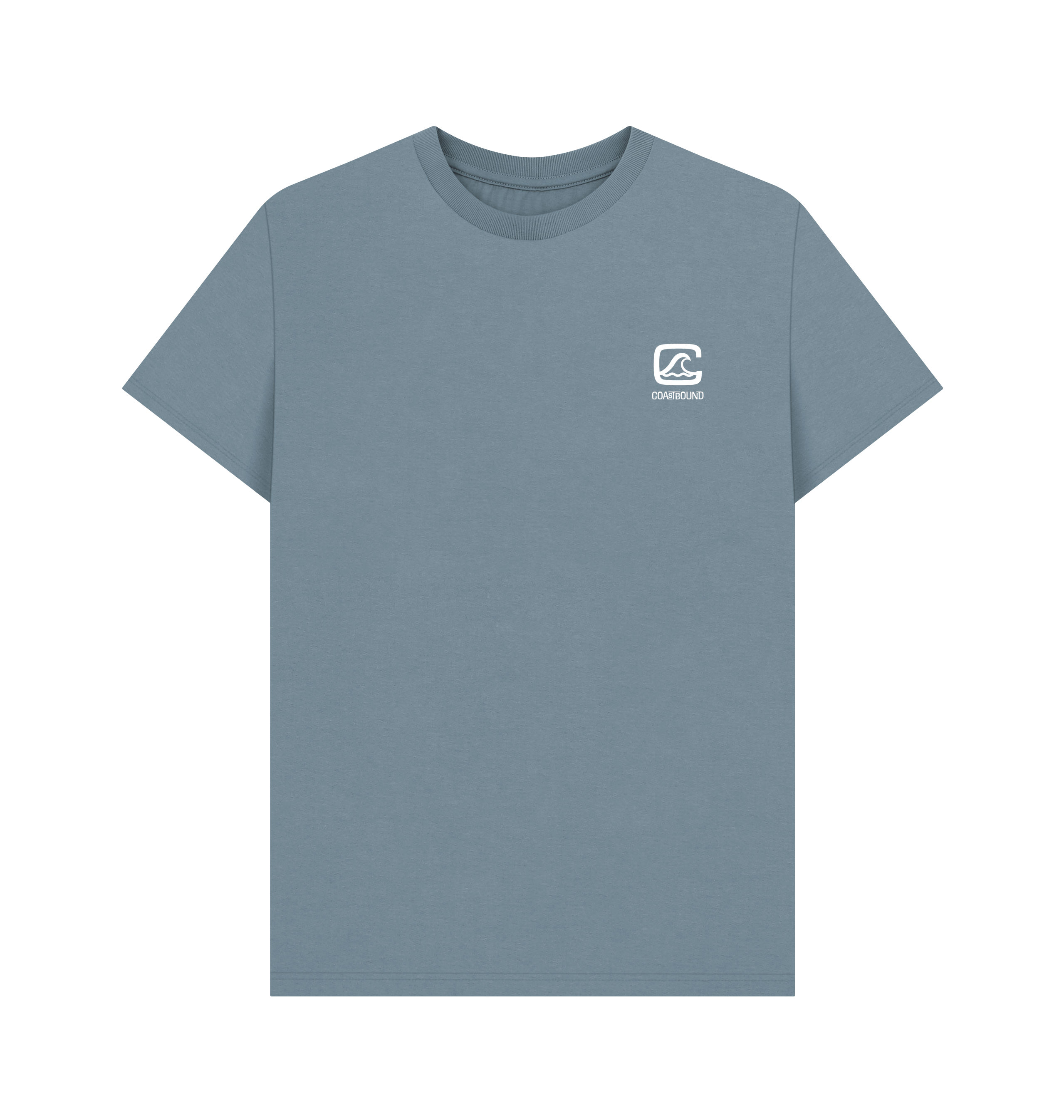 Stone Blue Printed T-shirt Front
