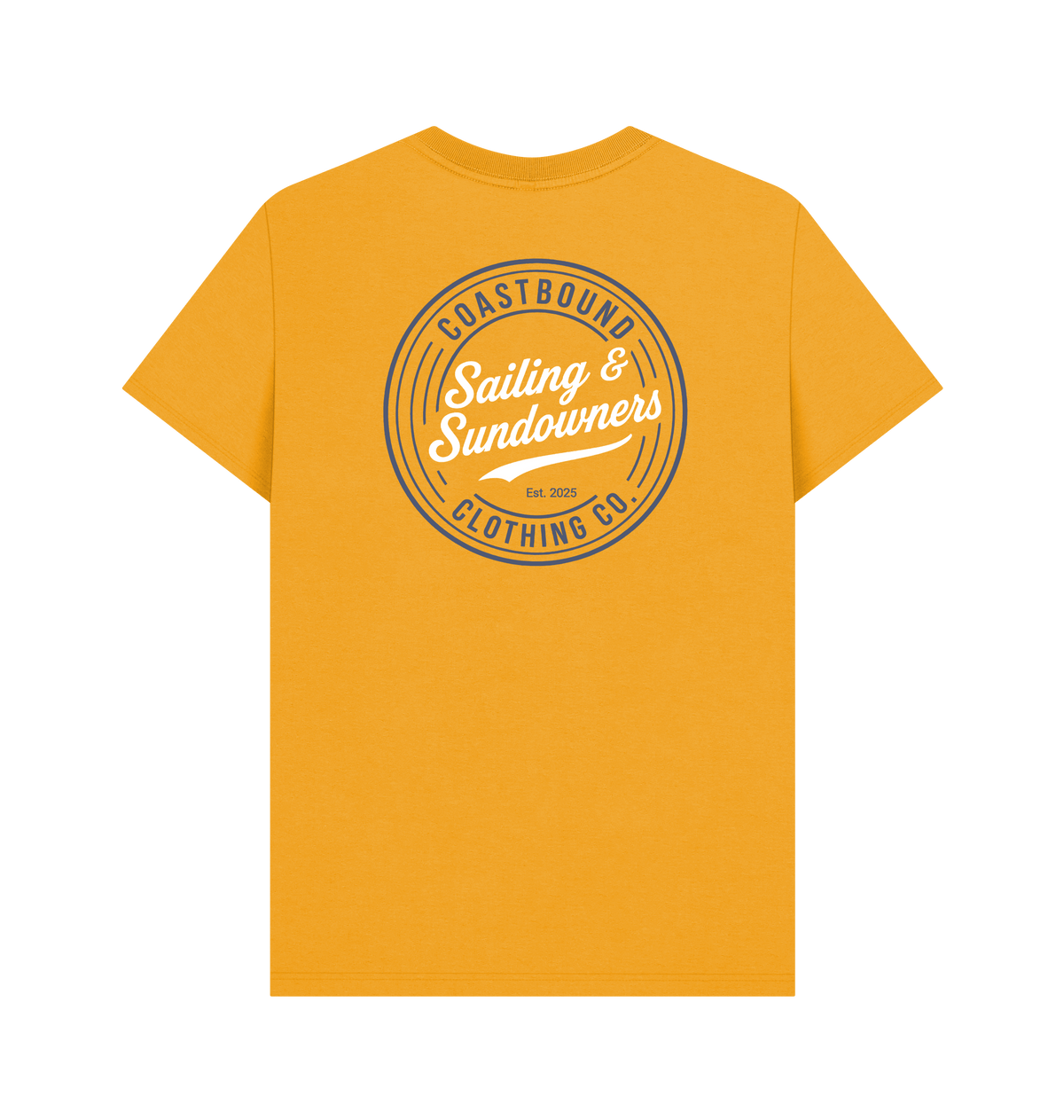 Mustard Printed T-shirt Back