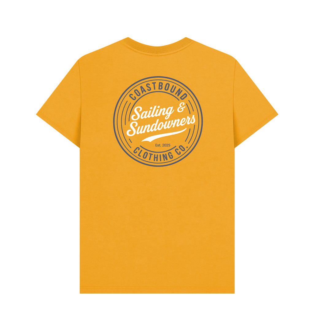 Mustard Printed T-shirt Back