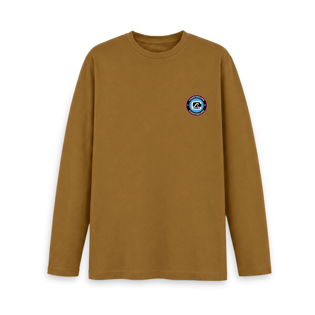 Brown Printed Long Sleeve T Shirt Front