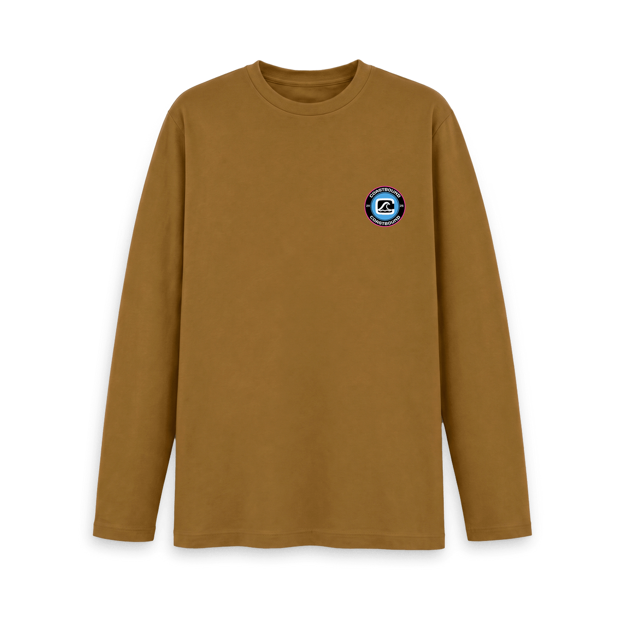 Brown Printed Long Sleeve T Shirt Front