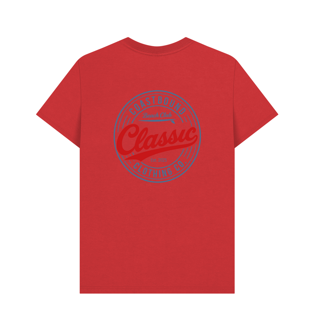 Red Printed T-shirt Back