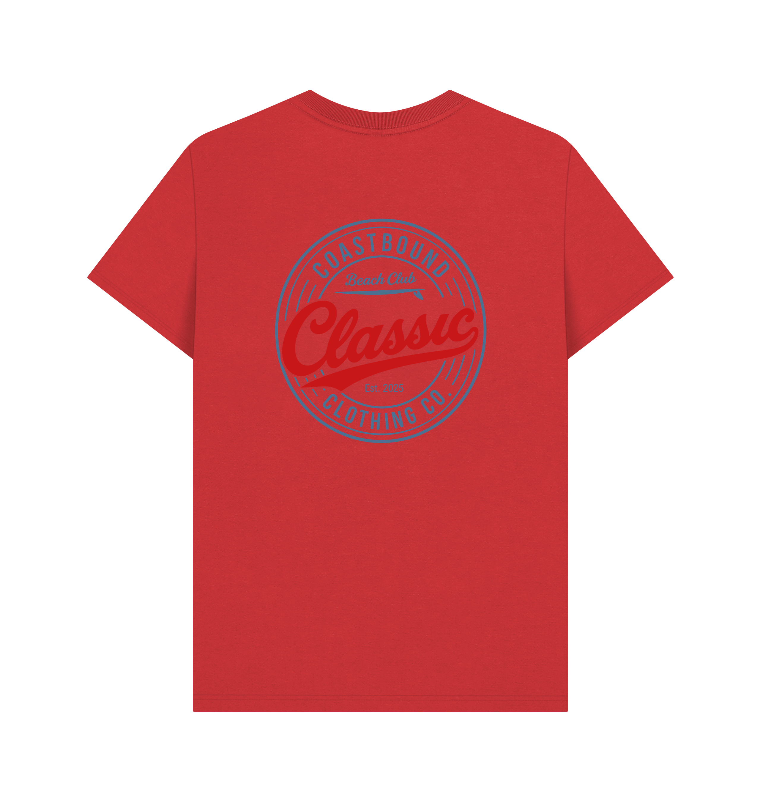 Red Printed T-shirt Back