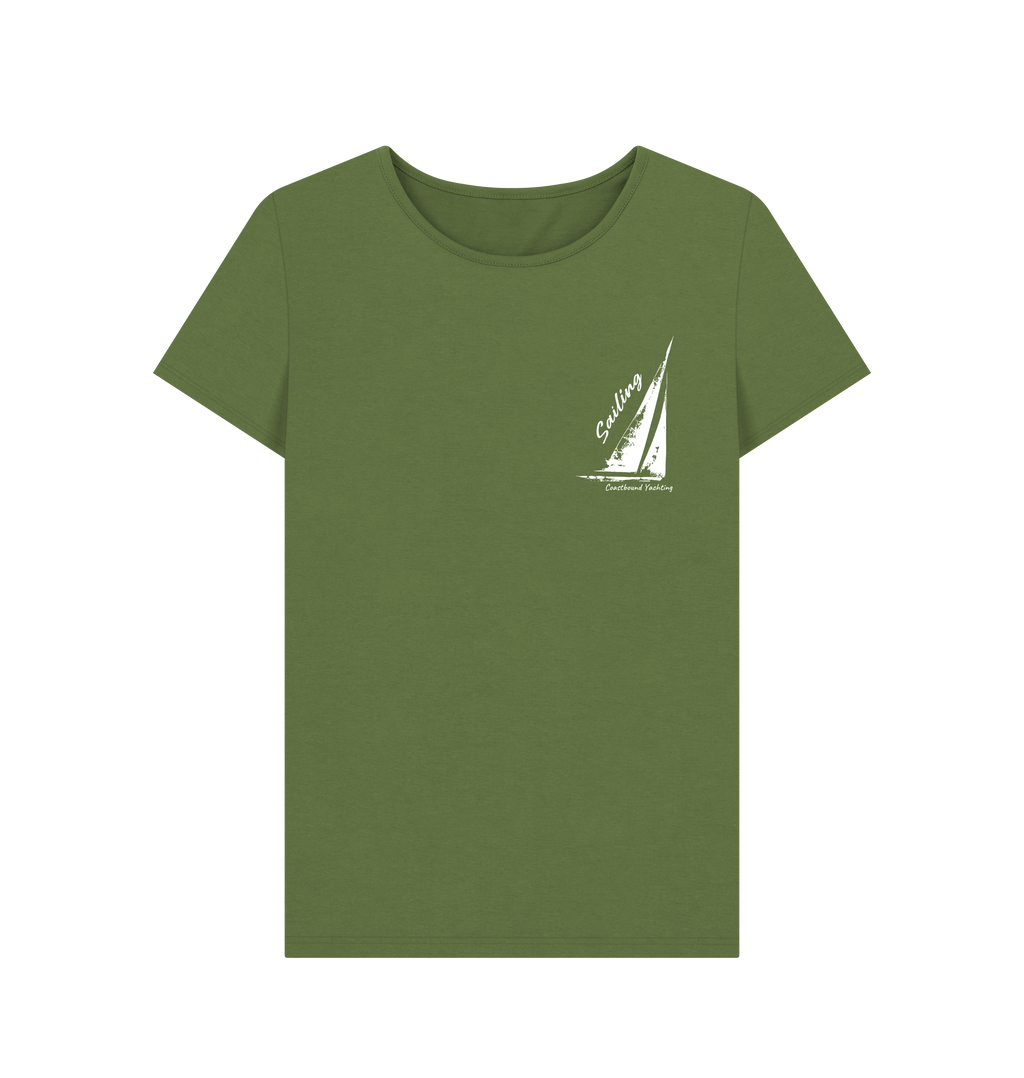 Khaki Printed T-shirt Front