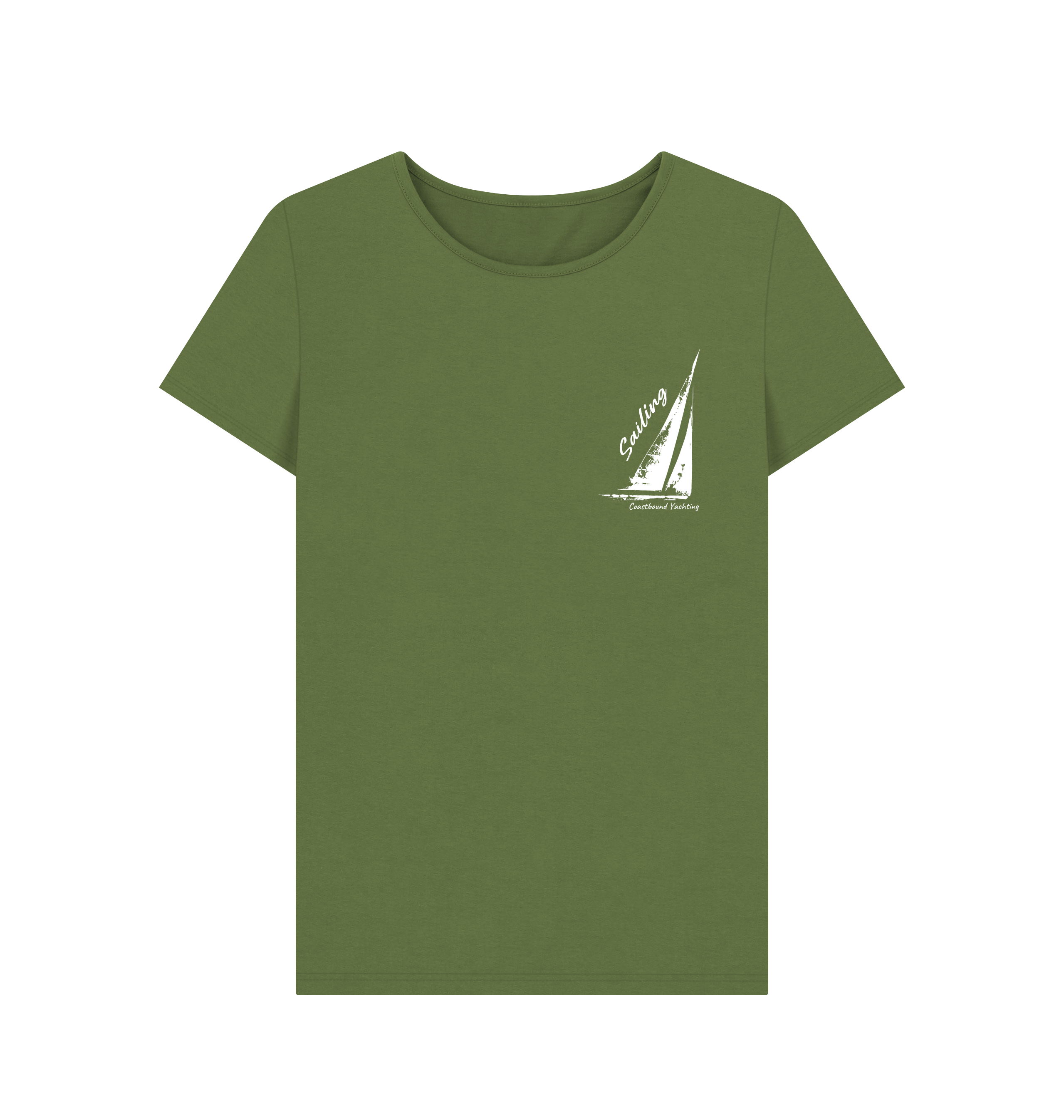 Khaki Printed T-shirt Front